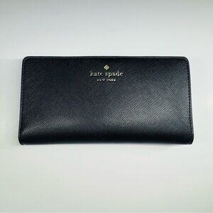 Kate Spade Black Saffiano Leather Clutch